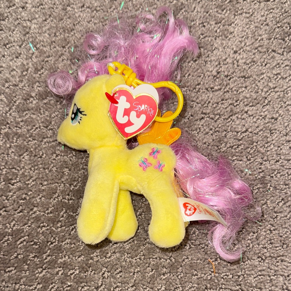 Fluttershy NEW Keychain Plush TY